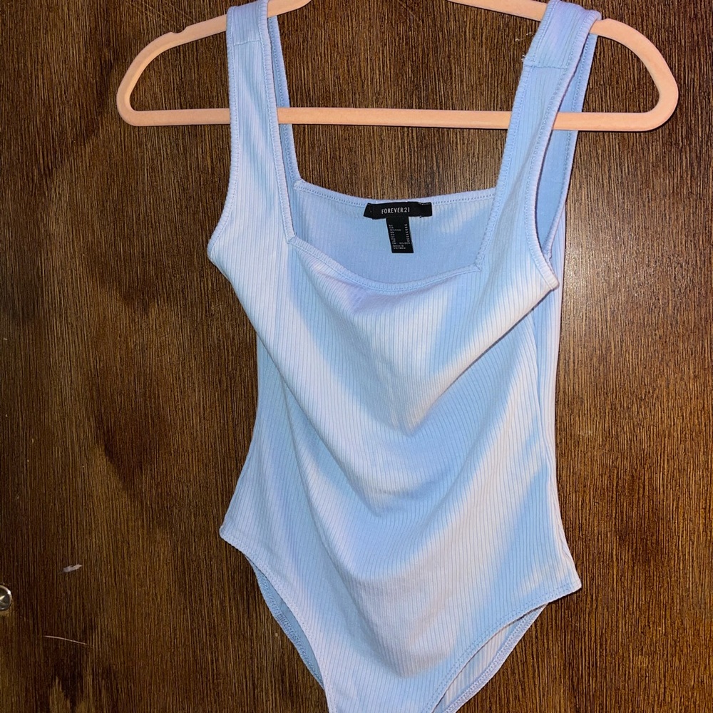Blue bodysuit